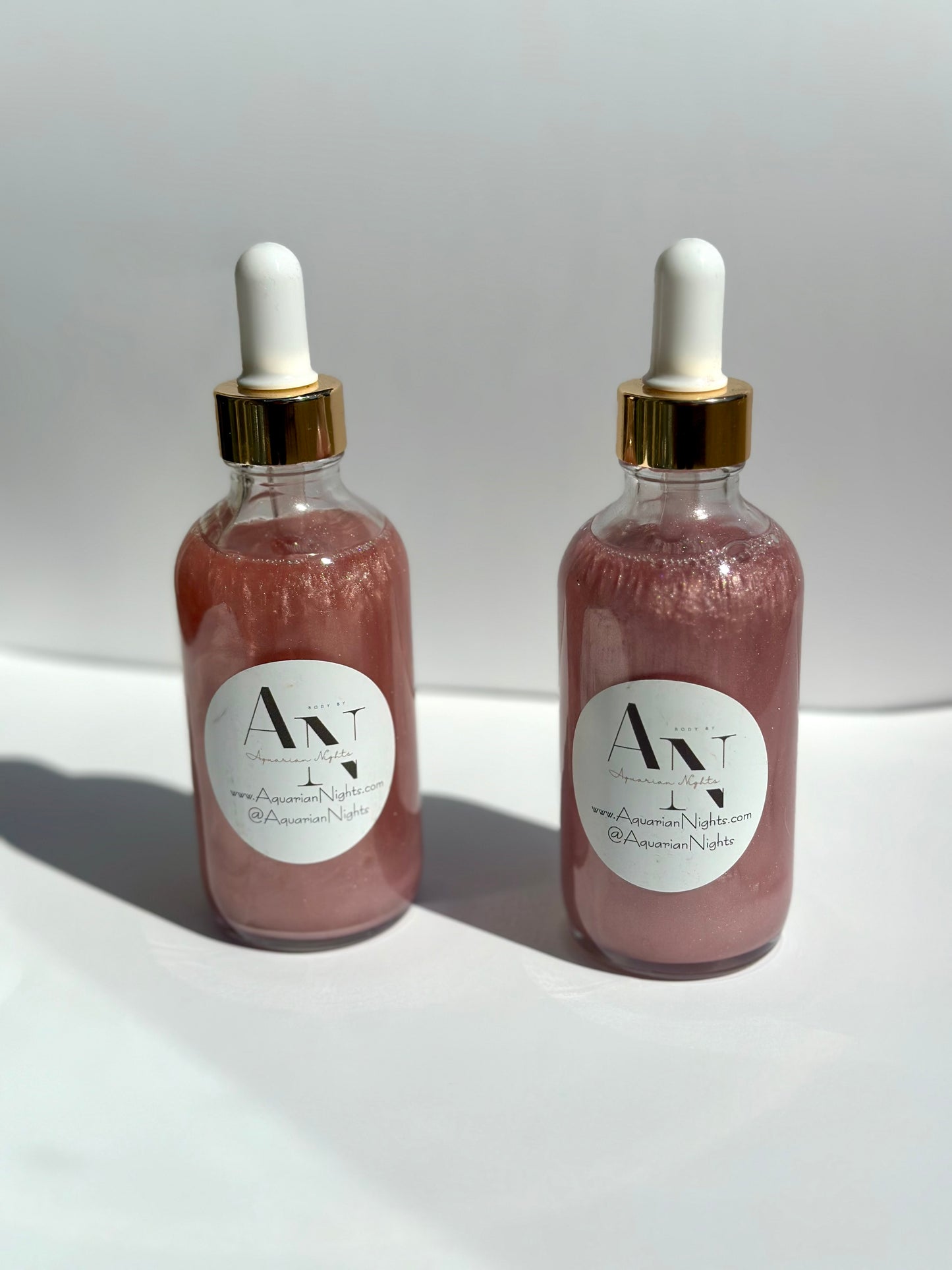 Light Pink Shimmer Body Oil