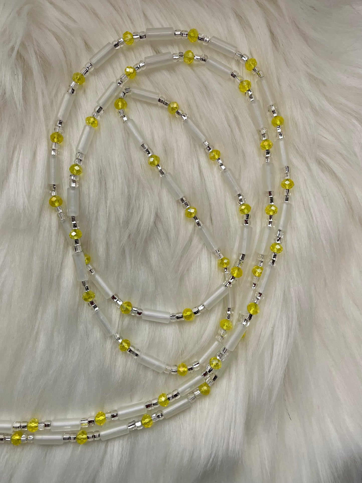 Yellow Glow In The Dark WaistBeads