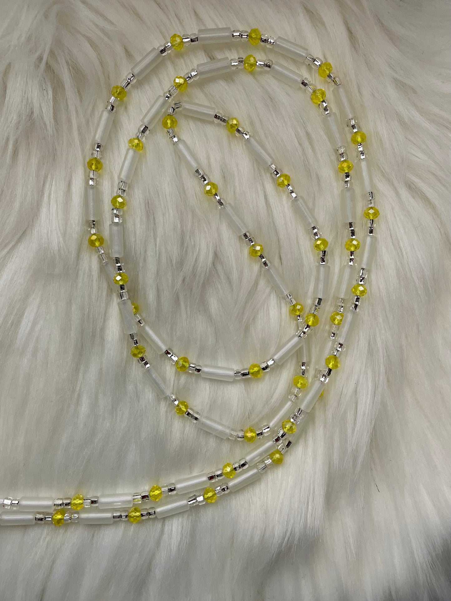 Yellow Glow In The Dark WaistBeads